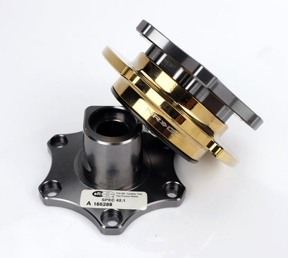 NRG SFI KEY WAY TYPE QUICK RELEASE GUNMETAL-CHROME GOLD