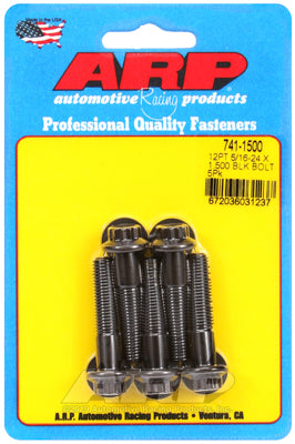 ARP 5/16 in.-24 RH Thread, 1.500 in 12 Point Bolts- Set of 5