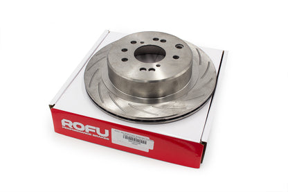 ROFU - Max Street Friction Slotted Rear Rotors PAIR - Nissan 300ZX Z32 - 4 & 5 LUG