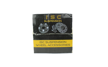 ISC Suspension 5x100 to 5x114 25mm Wheel Adapters Black - Set of 4