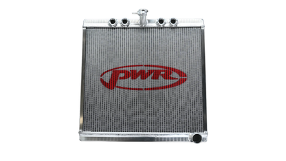 PWR - Radiator Sprint Car Extruded Tube Crossflow Open (Small Neck) 20.17" x 20"  1-1/2" Outlet