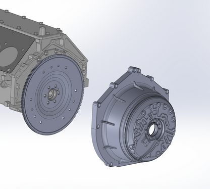 DomiWorks Engineering - CHEVY LS/LT/SB/BB ULTIM8HP BELLHOUSING KIT FOR 8HP 90/95