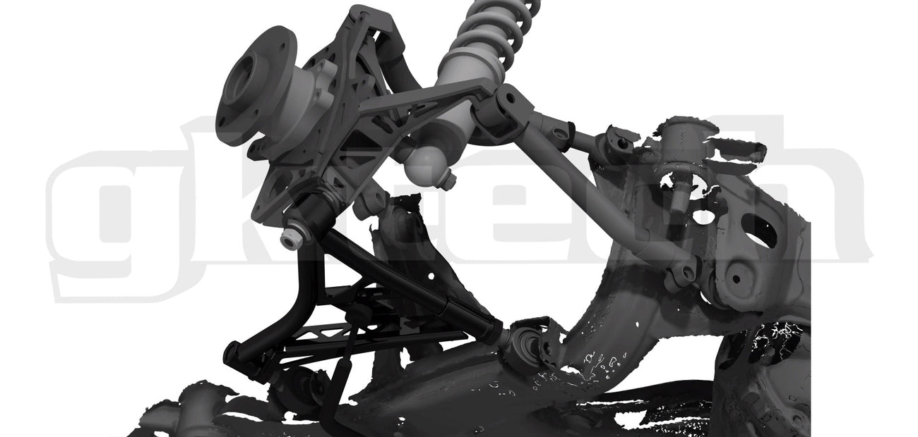 GKTech - V2 240SX/SKYLINE/Z32 BRAÇOS DE CONTROLE INFERIORES TRASEIROS AJUSTÁVEIS (TRASEIRO-LCAX)