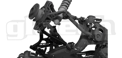 GKTech - V2 240SX/SKYLINE/Z32 BRAÇOS DE CONTROLE INFERIORES TRASEIROS AJUSTÁVEIS (TRASEIRO-LCAX)