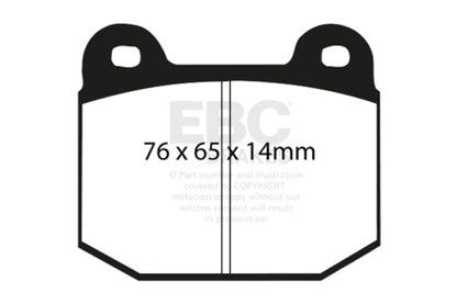EBC 03-04 Infiniti G35 3.5 (Manual) / 03-09 Nissan 350Z (Brembo) Yellowstuff Rear Brake Pads