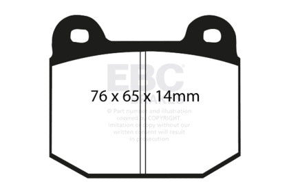 [GARAGE SALE] - EBC 03-04 Infiniti G35 3.5 (Manual) / 03-09 Nissan 350Z (Brembo) Yellowstuff Rear Brake Pads