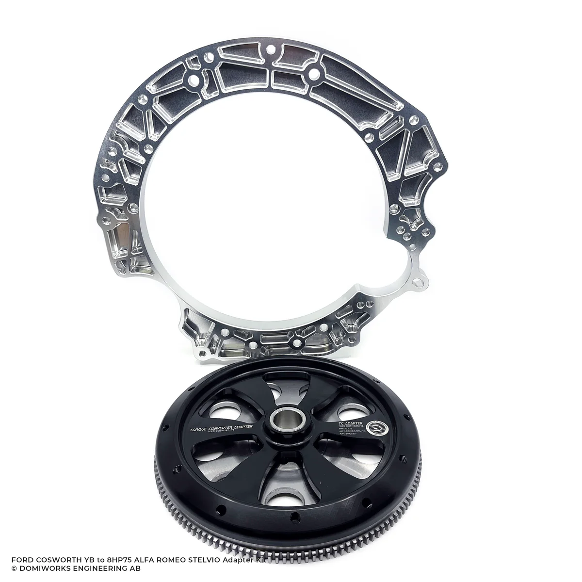 DomiWorks Engineering - FORD COSWORTH YB TO 8HP 70/75 ALFA ROMEO STELVIO ADAPTER KIT