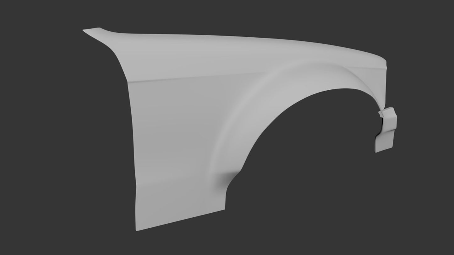 Big Duck Club - BMW E36 Coupe Front Overfenders V5 (85mm)