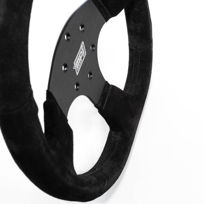 Max Papis Innovations - GT2-13-B D-Shaped Suede Steering Wheel
