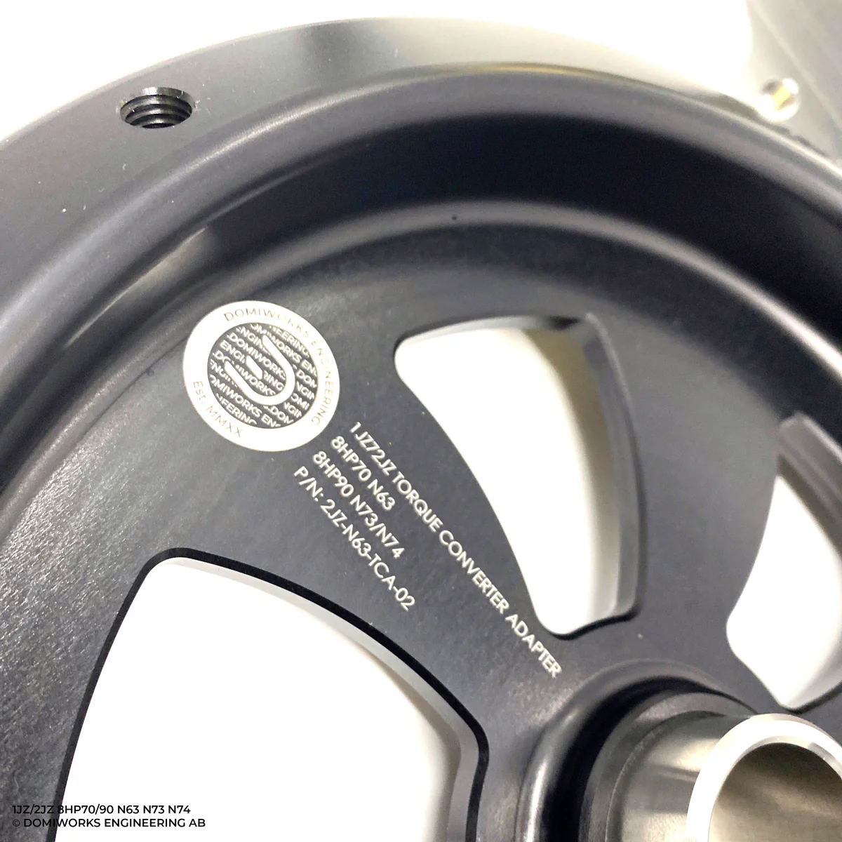 DomiWorks Engineering - 1JZ/2JZ TO 8HP70 N63 8HP90 N73 N74 ADAPTER KIT