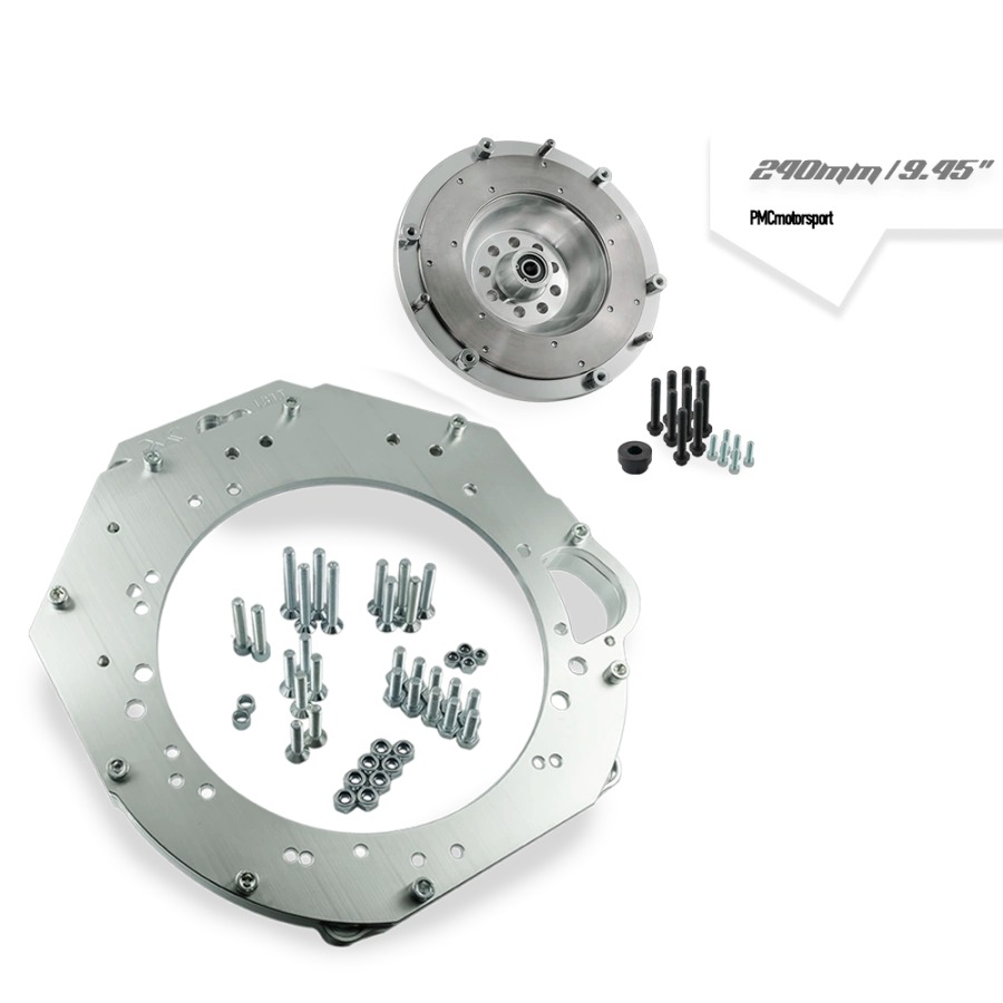 PMC Motorsport - Adapter Kit GM Chevrolet V8 LS9 - manual 6-speed BMW M57n GS6-53DZ HGD JGA - 240mm / 9.45"