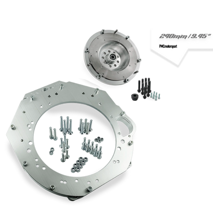 PMC Motorsport - Adapter Kit GM Chevrolet V8 LS9 - manual 6-speed BMW M57n GS6-53DZ HGD JGA - 240mm / 9.45"