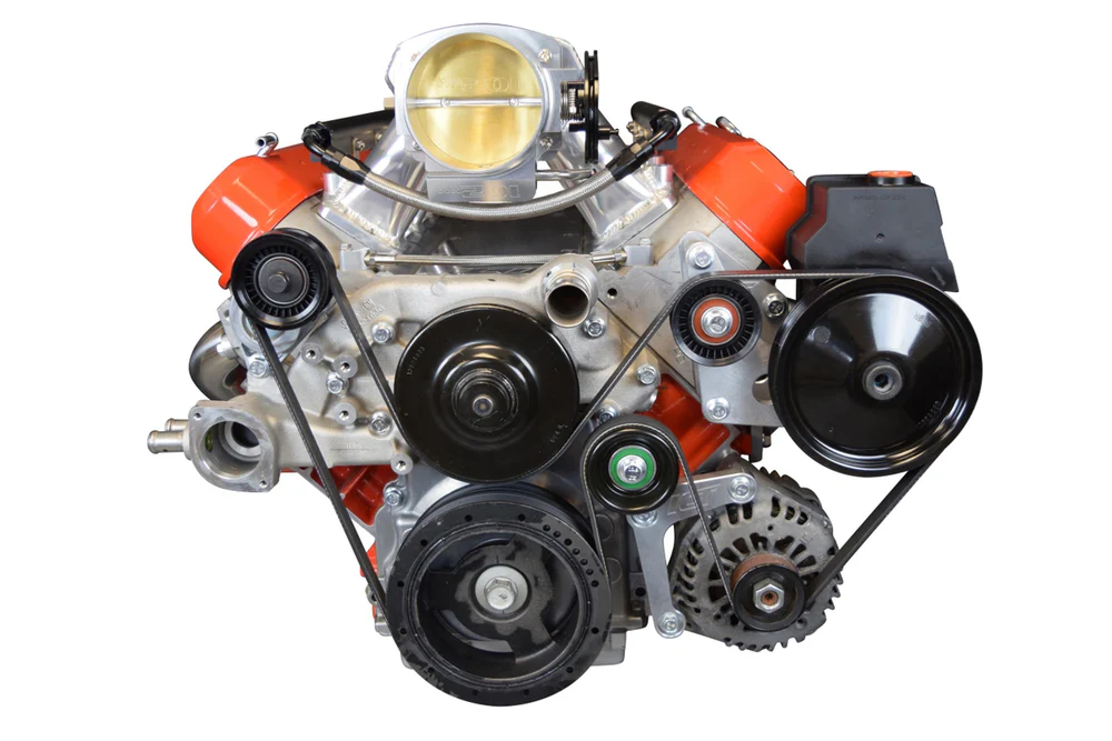 ICT Billet -  Low Mount Alternator, Power Steering Pump Brackets Compatible with LS Corvette LSX LS1 LS3 LS2