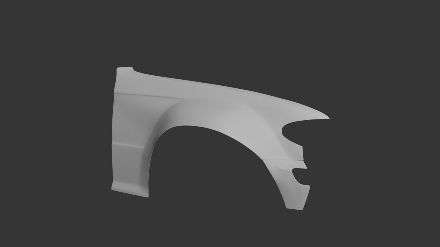 Big Duck Club - BMW E46 Sedan Front Overfenders (+60mm)