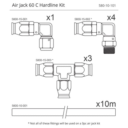 Nuke Performance - Air Jack Hardline Kit