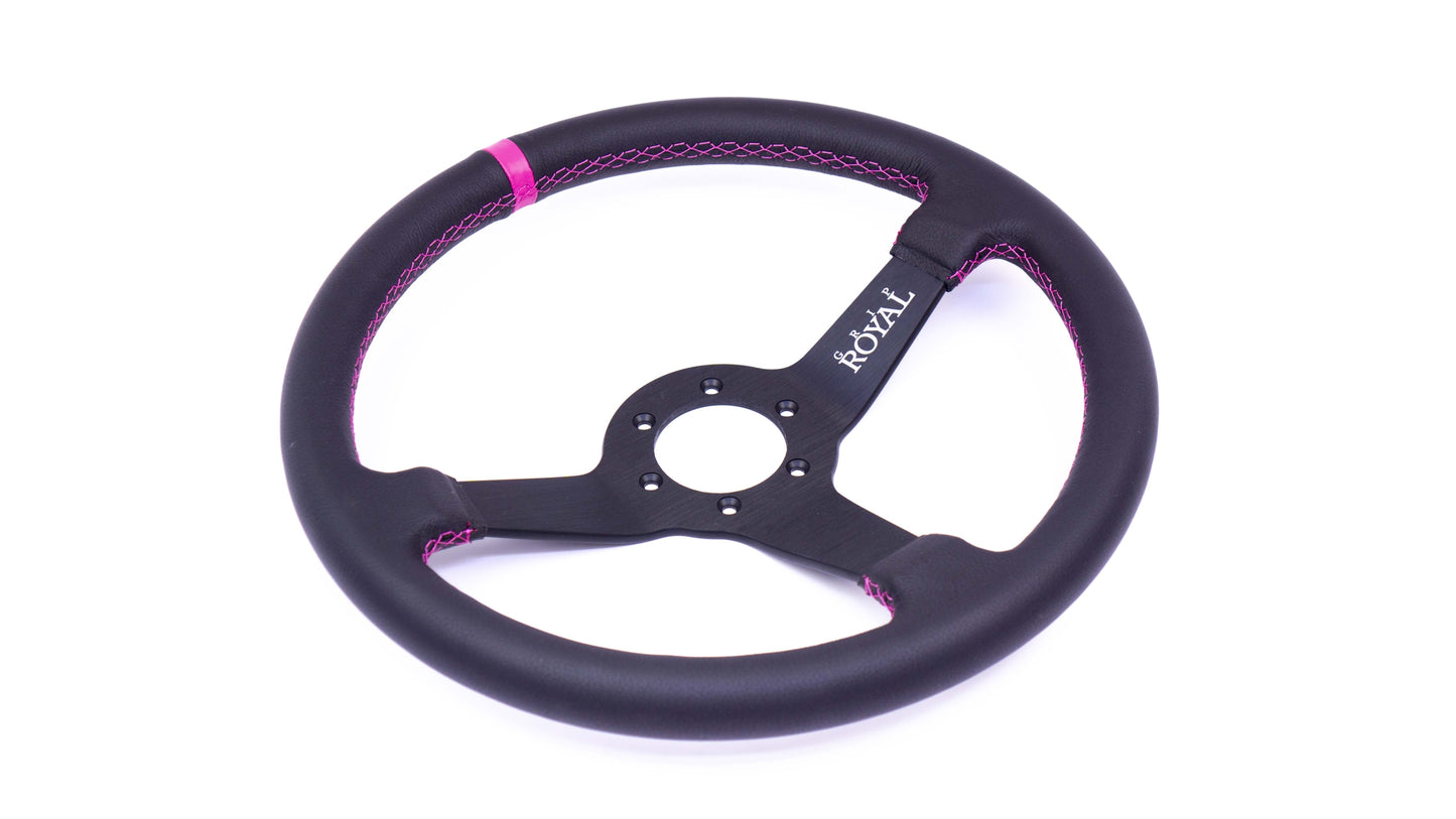 Grip Royal - Brute – 350mm – Leather – Pink TDC – Pink Stitch
