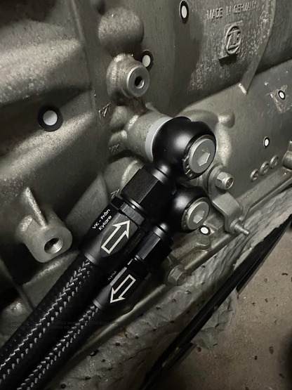 DomiWorks Engineering - Oil Cooler Adapter - Dodge 8HP - Full Flow Swivel Connector