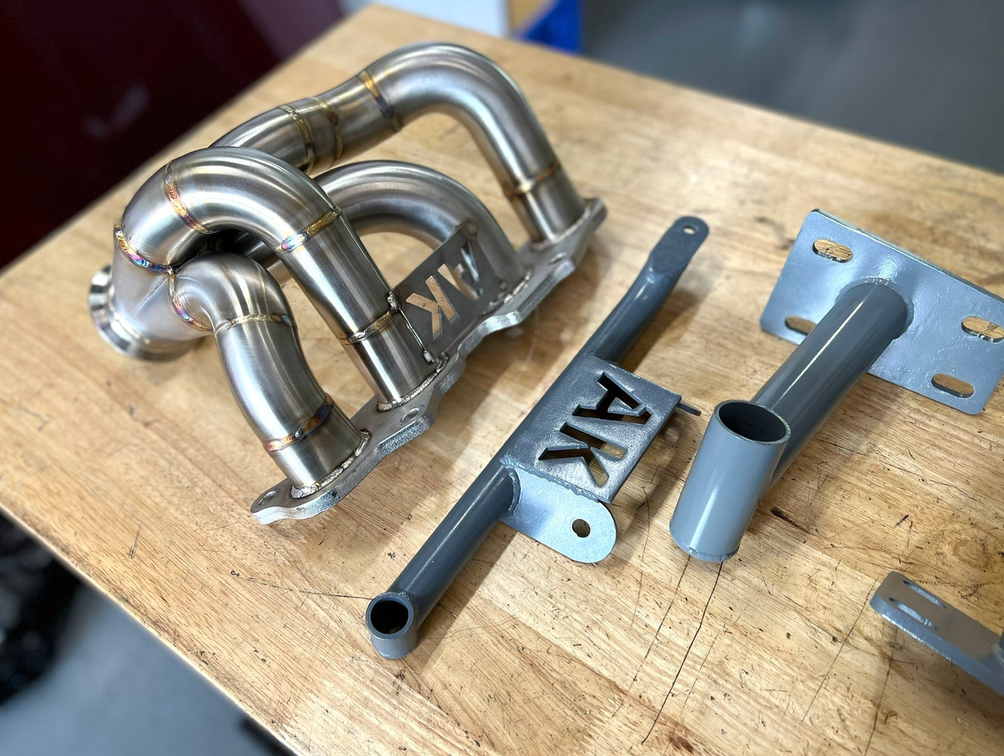 AK 3SGE BEAMS TO E30 SHORTY HEADERS