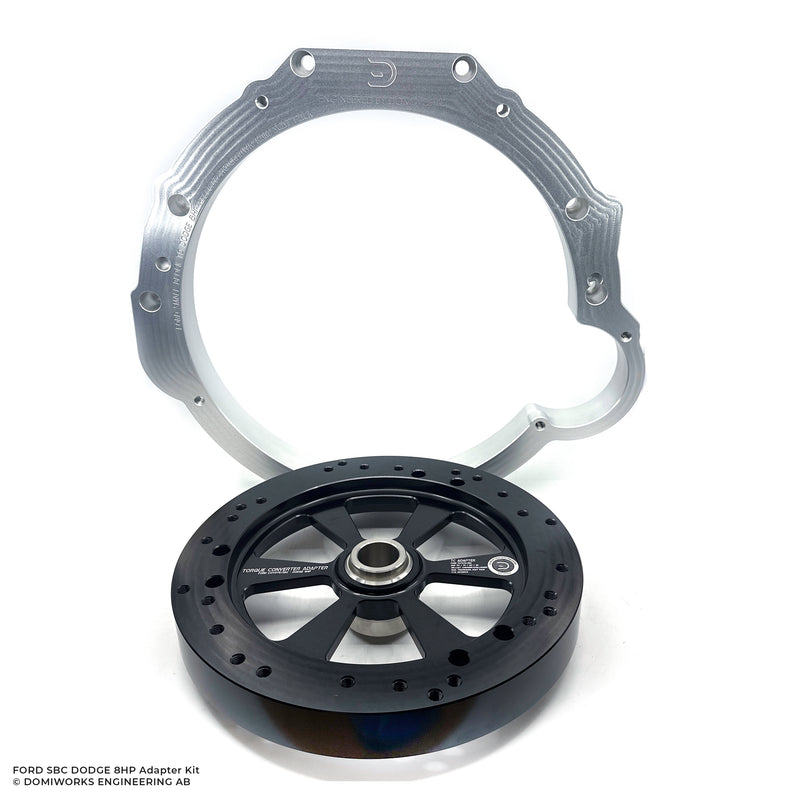 DomiWorks Engineering - FORD SMALL BLOCK 289 302 351C 351W 8HP 70/75/90/95 DODGE ADAPTER KIT