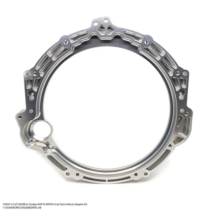 DomiWorks Engineering - CHEVY LS/LT/SB/BB TO DODGE 8HP70 / 8HP90 SCAT PACK HELLCAT ADAPTER KIT