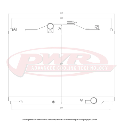 PWR - 1990 - 96 Mazda Cosmo 13BTT42mm Radiator