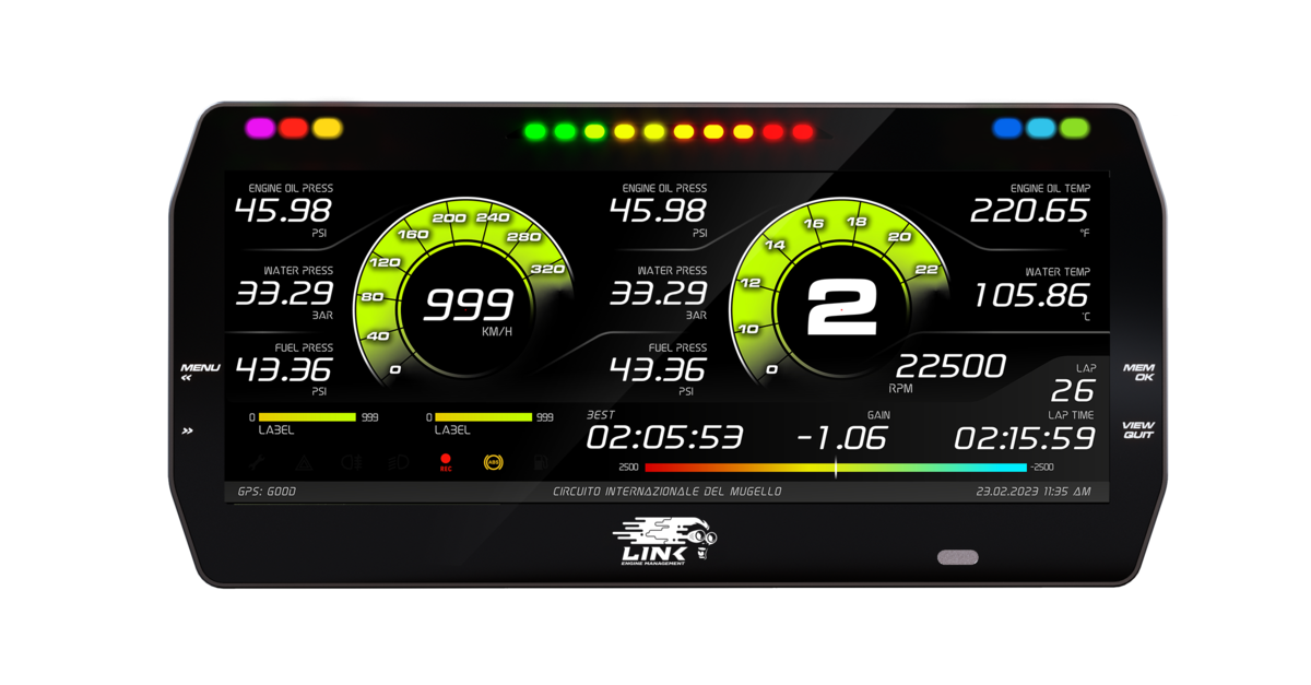 LINK ECU - LINK MXT Strada 10-inch Dash - Race Edition