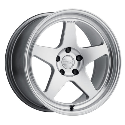 Kansei Wheels - KNP - Hyper Silver with Bright Machined Lip