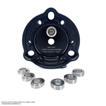 DomiWorks Engineering - 8HP / DCT Output Flange adapter 105-110mm with 18mm or 22mm inserts - CV Joint