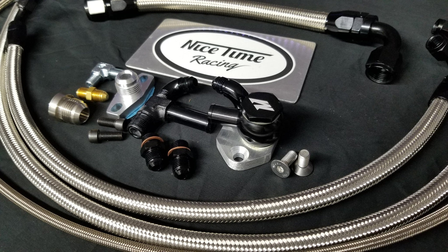 Nice Time Racing KA24DE/KA24E Turbo Plumbing kit SR Location