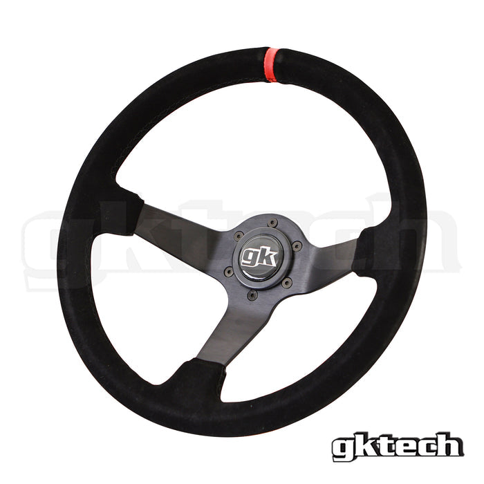 GKTech - STEERING WHEEL 350MM DEEP DISHED SUEDE