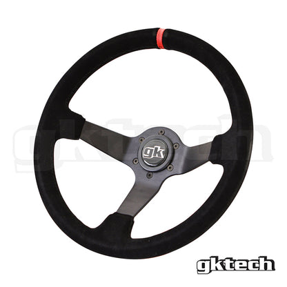 GKTech - STEERING WHEEL 350MM DEEP DISHED SUEDE