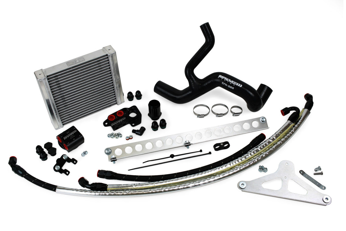 Improved Racing - 1996-2004 Ford Mustang (V8) oil cooler kit, track only (no thermostat)