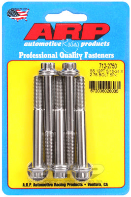 ARP 5/16-24 x 2.750 12-Point Stainless Steel Bolts (Set of 5)