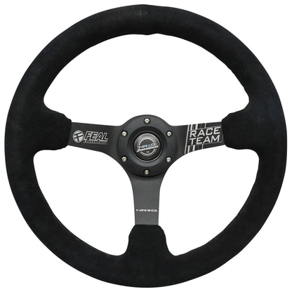 NRG - 350MM DEEP DISH STEERING WHEEL FEAL RACE TEAM SPEC