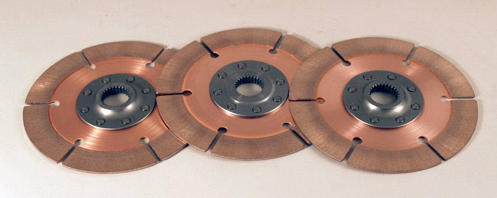Tilton - OT-185 7.25” 3-Plate Metallic Clutch Disc Packs - "Back-to Back" Hub Configuration