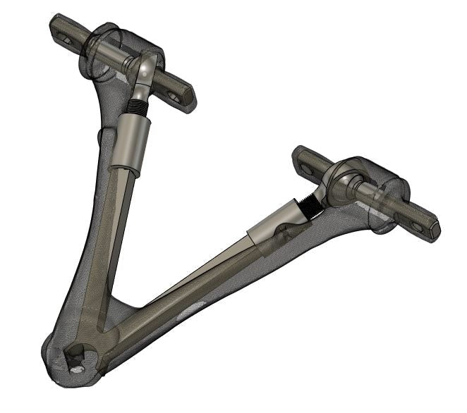 FDF Raceshop - CORVETTE C5/C6 HIGH CLEARANCE FRONT UPPER CONTROL ARMS (FUCA) - Platinum