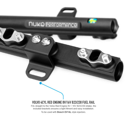 Nuke Performance - Volvo 4cyl Red Engine 8v/16v B23/230 fuel rail