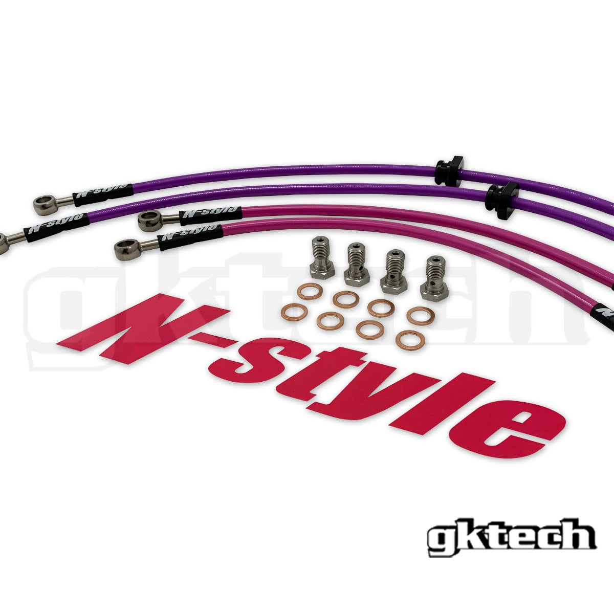 GKTech - S13 240SX BRAIDED BRAKE LINES