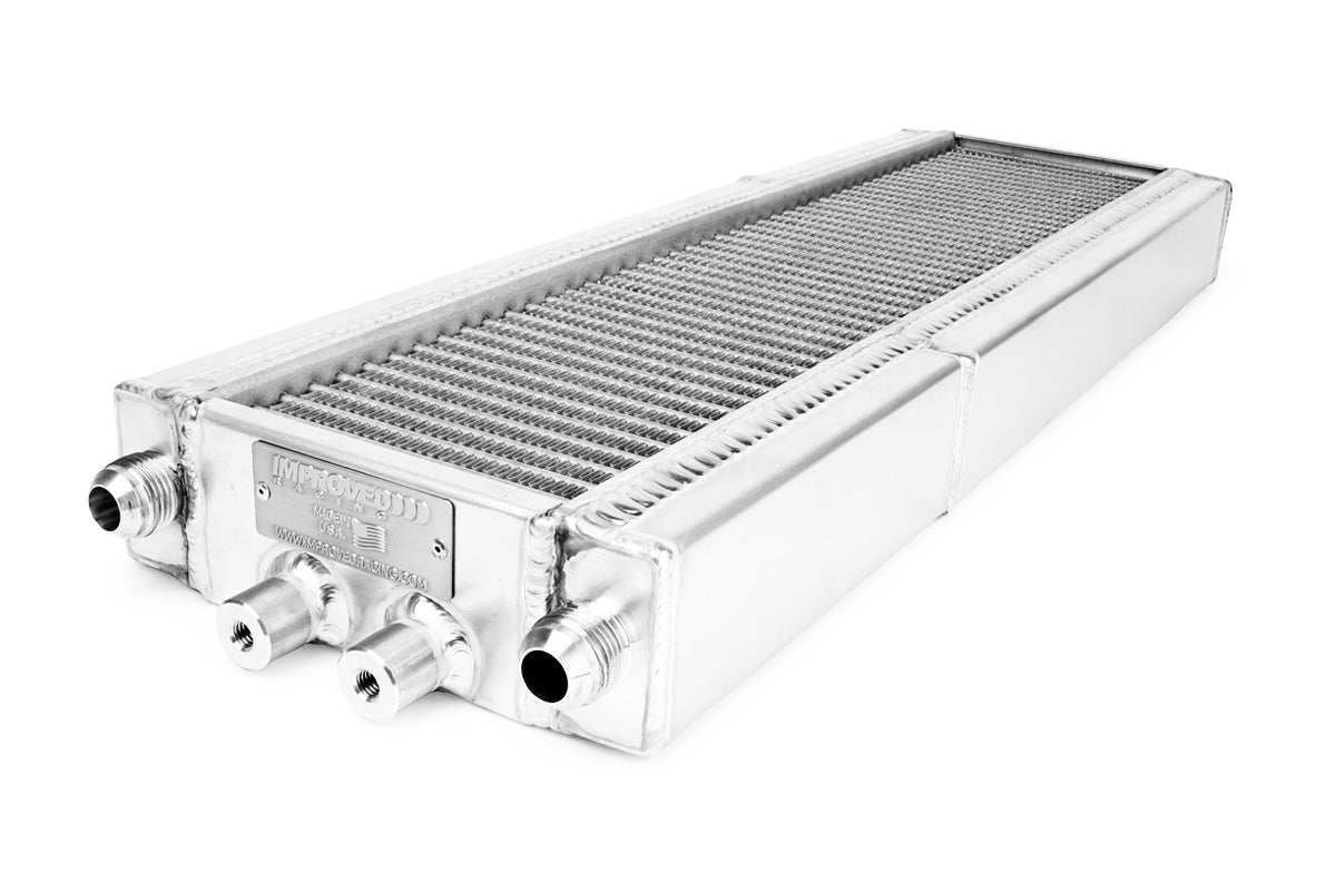 Improved Racing -  Oil cooler kit, C6 Corvette, track (no thermostat), w/ EGM-106 oil cooler adapter
