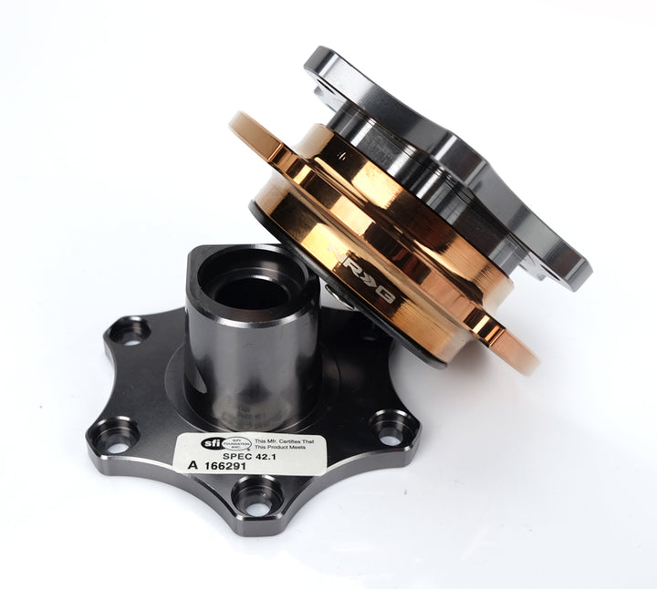 NRG SFI KEY WAY TYPE QUICK RELEASE GUNMETAL-ROSE GOLD