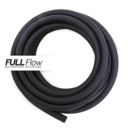 Nuke Performance - Black Nylon Braided Fuel Hose AN-12, Length 6m