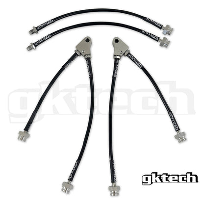 LINHAS DE FREIO TRANÇADAS GKTech - R33 GTS-T (R33BRAKELINECOMBO) 