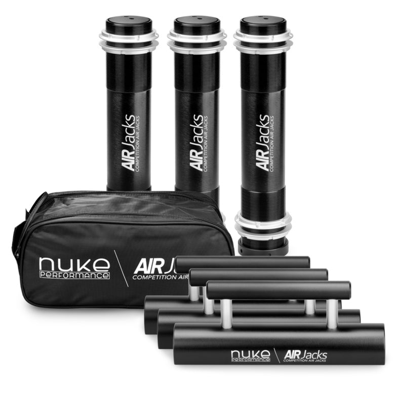 Nuke Performance - Air Jack 60 C 3pc Set, with PTFE hose kit and Quick release valve