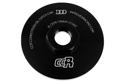 Improved Racing - CCR Oil Catch Can Replacement Bottom Cap with -8 ORB Drain Port