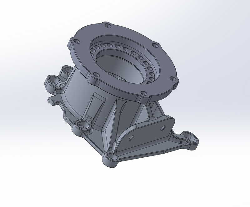 DomiWorks Engineering - NP231/241/242/243/246/249 TRANSFER CASE ADAPTER TO DODGE 8HP70/75 ECODIESEL RAM 1500