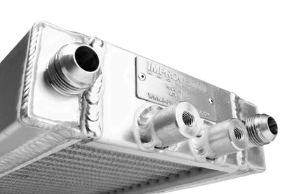 Improved Racing - High efficiency triple-pass oil cooler for C6 Corvette, 200 series, 48-row, 7.00" x 21.26", -10AN male ports