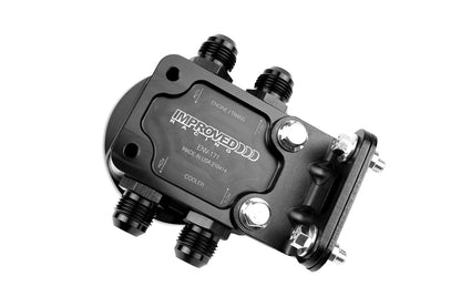 Improved Racing - Remote Engine & Transmission Oil Filter Mount with 185F Thermostat, filter screw sold separately