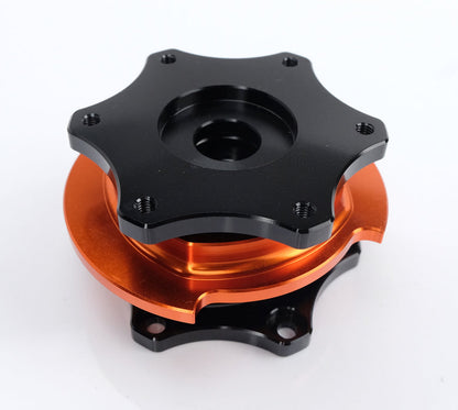 NRG SFI KEY WAY TYPE QUICK RELEASE BLACK-ORANGE