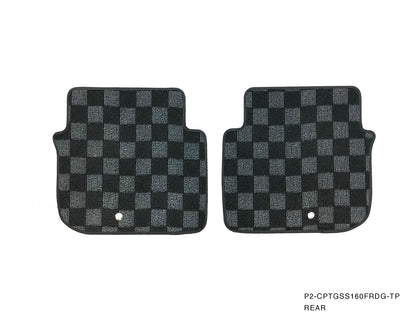 P2M - LEXUS GS300/400 2000-04 FRONT + REAR RACE FLOOR MATS : DARK GREY (P2-CPTGSS160FRDG-TP)