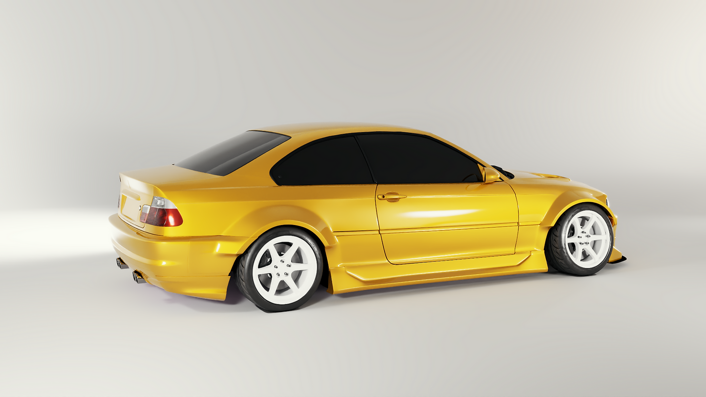 Big Duck Club - BDC E46 V2 - Coupe Side Skirts